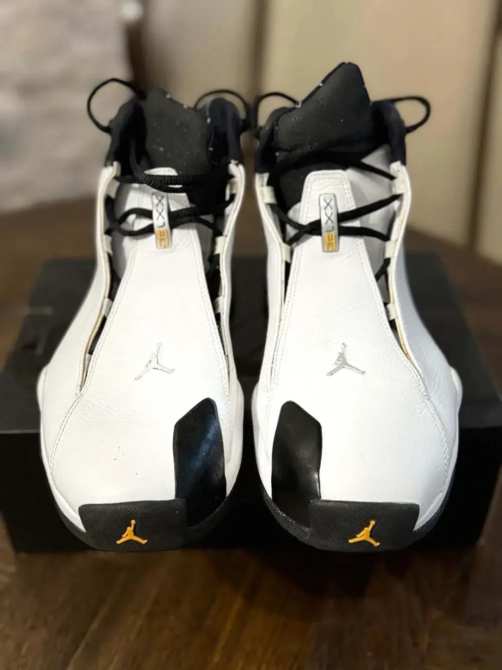 Air Jordan 21 PE 'White Black' OG Sneakers 314303-101 used 1x Sz 13 no box